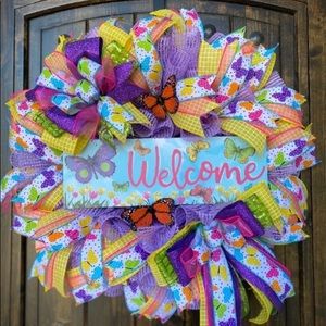 Butterfly wreath